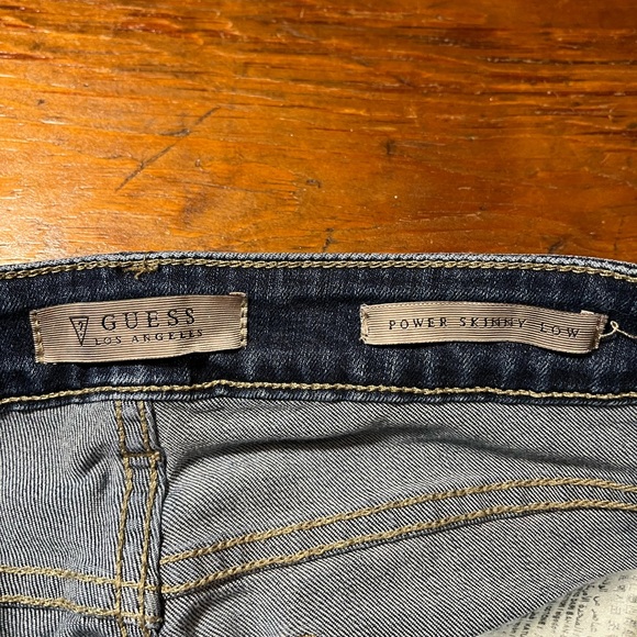 Guess Jeans Ripped Size 28 Power Skinny Low - Picture 4 of 11